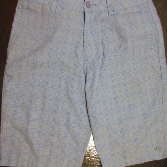 Oneil Blue Plaid Shorts Size 30 Mens - Picture 5 of 9